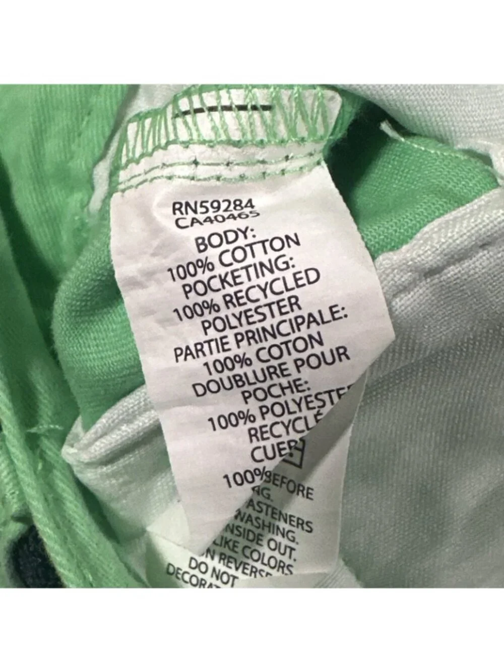 The Children's Place Boys Youth Size 8 Belted Chino Shorts Green Parakeet NEW